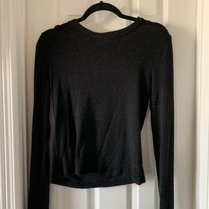 Cropped black long sleeve